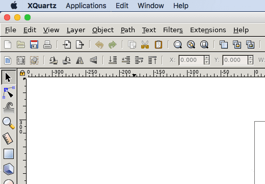 inkscape not recognizing xquartz